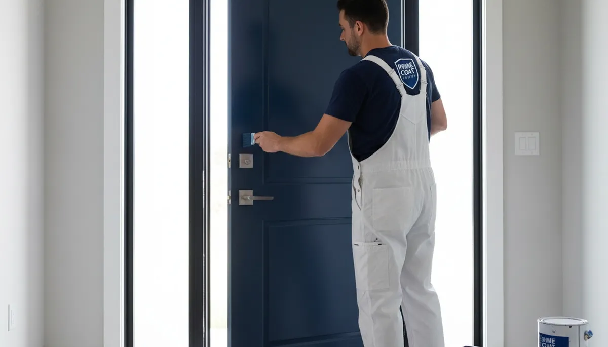 Professional door painting service in Redmond, WA by expert house painters for durable finishes