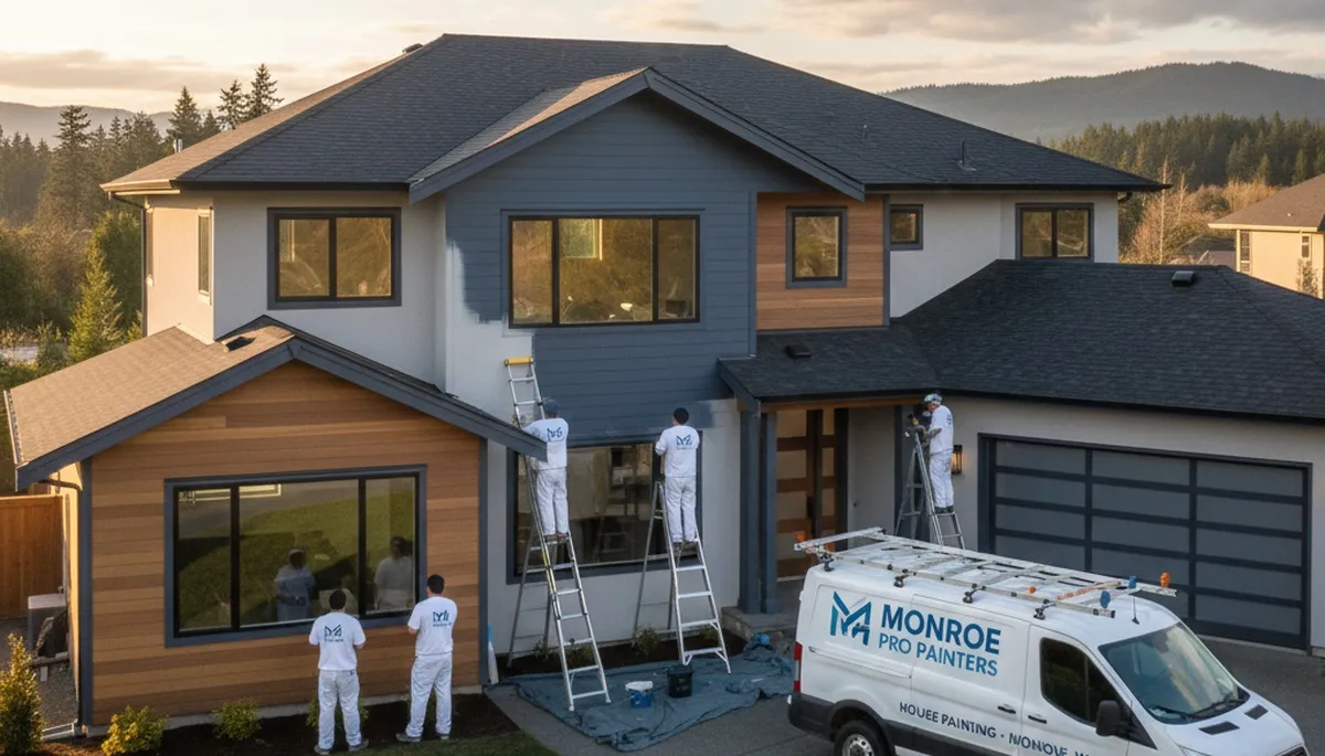 Professional house painters in Redmond, WA providing exterior and interior painting services